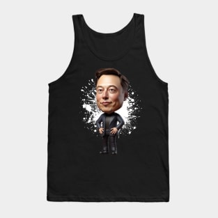Elon Musk like funny figure Tank Top